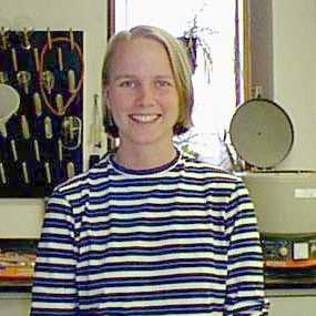 Kim in our lab, ca. 1998-99